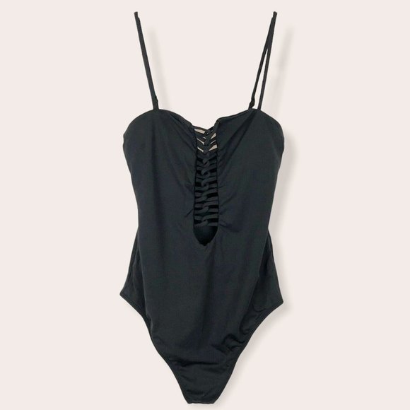 O'Neill One Piece Crisscross Front Swimsuit Black - Picture 5 of 11